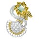 Beautifully Crafted Diamond Pendant Set with Matching Earrings in 18k gold with Certified Diamonds - LPT2031P, LPT2031EP